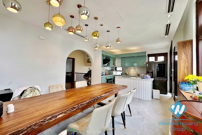 Garden 4 bedrooms house for rent in Tay Ho, Ha Noi